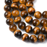 Tigerøje Perler – Runde (14mm) Grade A - Uniq Perler - 