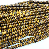 Tigerøje - Rondel Formet (5x8mm) - Uniq Perler - 901008