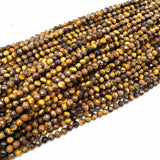 Tigerøje Sten – Brun, Facetteret (4 mm) - Uniq Perler - 551209