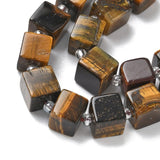 Tigerøje Sten – Kubeformet (8x8x8mm) - Uniq Perler - 116113