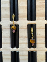 Tigerøje Sten – Mange Facetteret, Rondel Form (8x5 - 6mm) - Uniq Perler - 111697