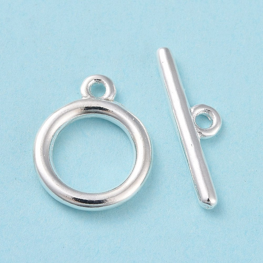 Umschalten Verschluss – langlebiges versilbertes Messing (12x10mm)