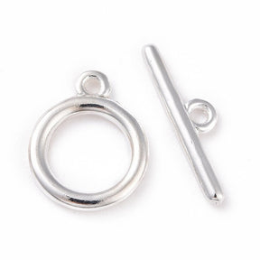 Umschalten Verschluss – langlebiges versilbertes Messing (12x10mm)