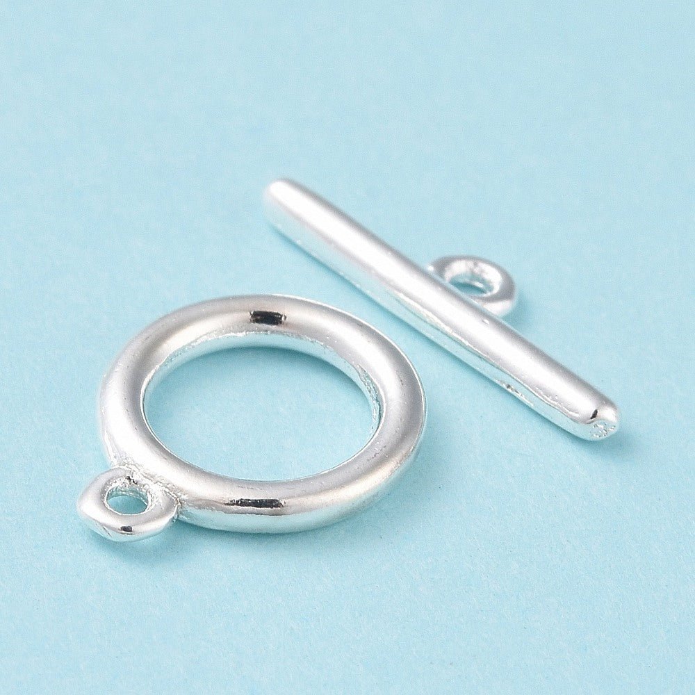 Umschalten Verschluss – langlebiges versilbertes Messing (12x10mm)