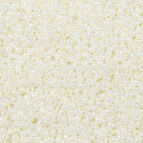 TOHO Seed Beads Perler – 122, Opaque Luster Navajo White (11/0, 10 g) - Uniq Perler - 124645