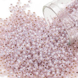 TOHO Seed Beads Perler – PF2121, PermaFinish Silverlined Light Lavender Opal (11/0, 10 g) - Uniq Perler - 124633