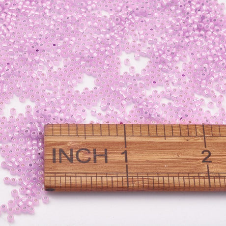 TOHO Seed Beads – TR 2105, Silver Lined Pink Opal (11/0) - Uniq Perler - 119050