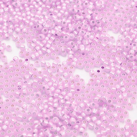 TOHO Seed Beads – TR 2105, Silver Lined Pink Opal (11/0) - Uniq Perler - 119050