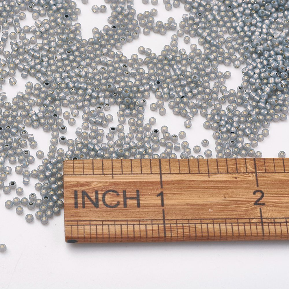 TOHO Seed Beads – TR 2115, Silver Lined Black Diamond Opal (11/0) - Uniq Perler - 119045