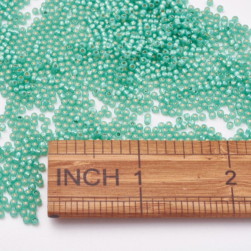 TOHO Seed Beads – TR 2119, Silver Lined Dk Mint (11/0) - Uniq Perler - 119044