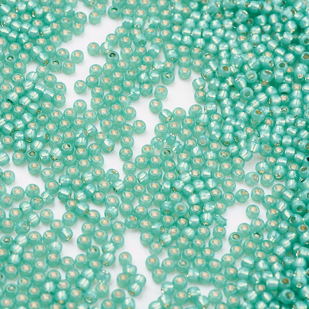 TOHO Seed Beads – TR 2119, Silver Lined Dk Mint (11/0) - Uniq Perler - 119044