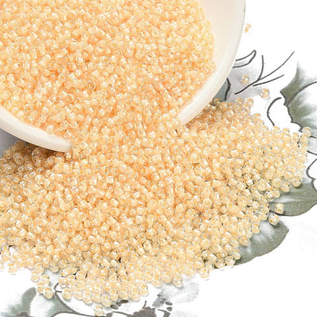 TOHO Seed Beads – Inside Color Crystal/Butter Yellow (2,2mm)