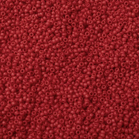TOHO Seed Beads – Opaque Frost Cherry, Round 11/0 (2.2mm)