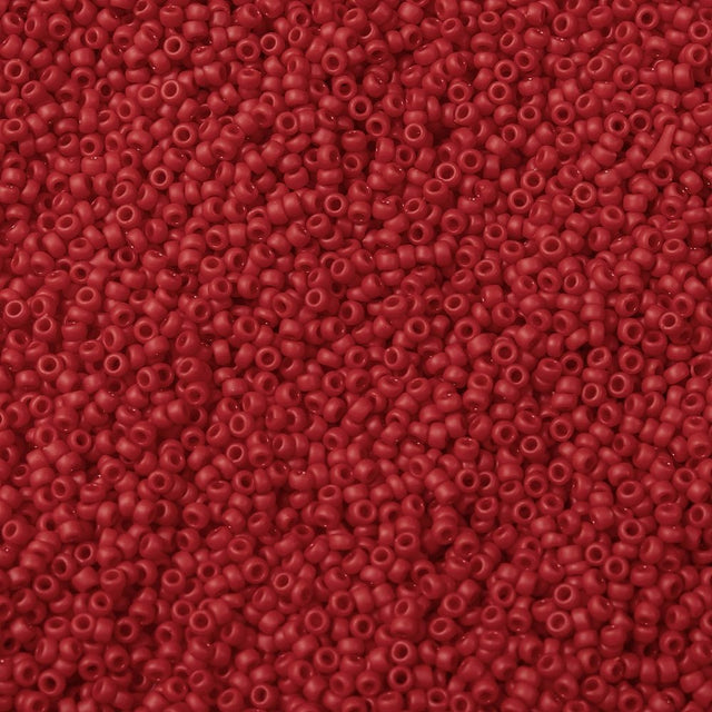 TOHO Seed Beads – Opaque Frost Cherry, Round 11/0 (2.2mm)