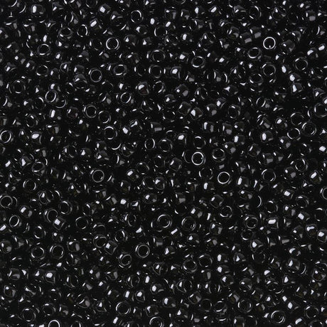 TOHO Seed Beads – Opaque Jet, runda (2,2 mm)