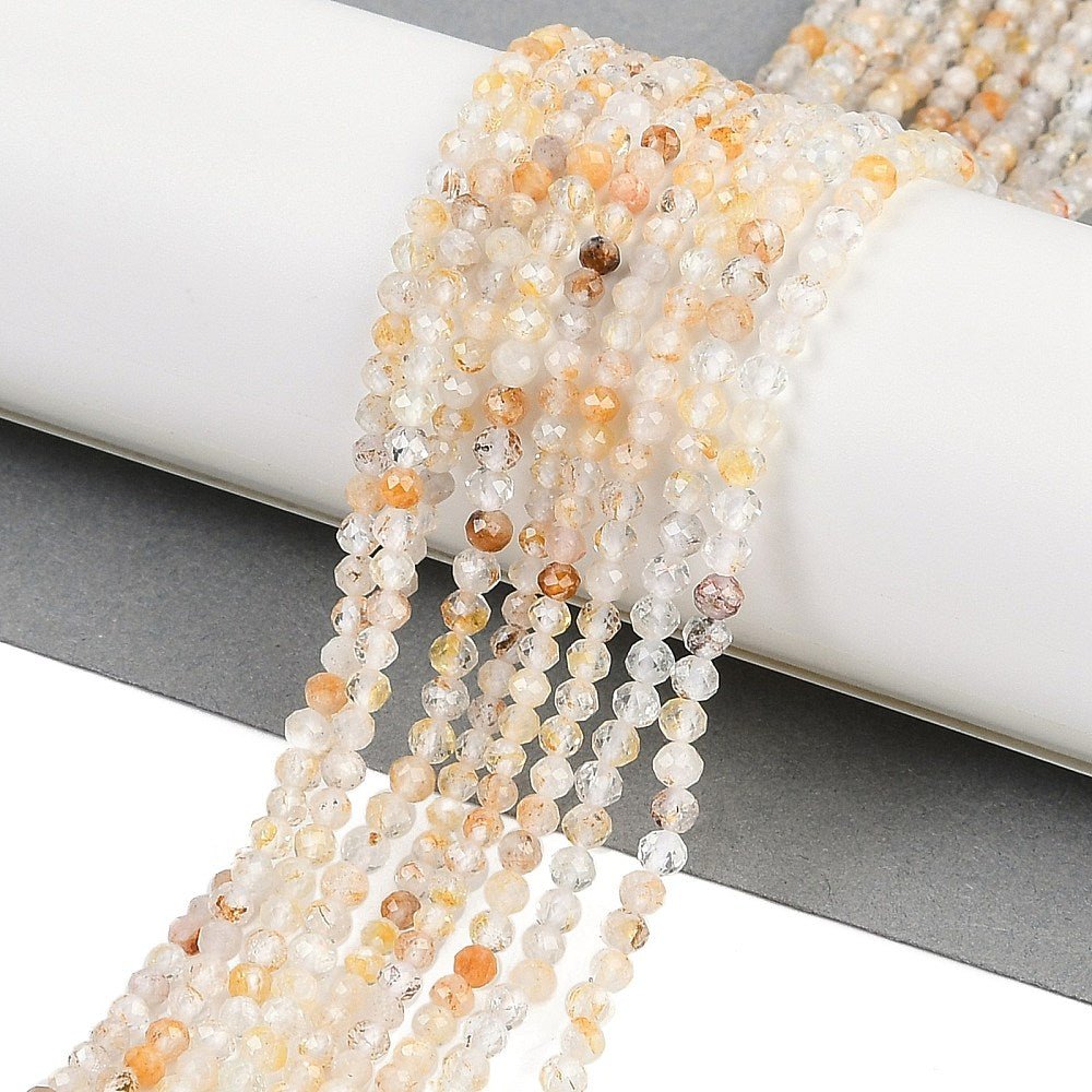 Topas Facetterede Perler – Natursten (3,5mm) - Uniq Perler - 