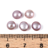 Oben gebohrte Süßwasserperlen - Flache Rückseite (5 - 6mm), 2 Stück - Uniq Perler - 