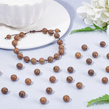 Træ Perler – Runde, Kokosbrun (8mm) Ca. 700 stk - Uniq Perler - 