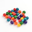 Træperler Ahorn – Runde Mix Farver (10mm – 100 stk.) - Uniq Perler - 119151