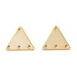 Trekantet Mellemled – 18K Langtidsholdbar Forgyldt (13x11,5mm) 4 Stk - Uniq Perler - 115263