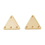 Trekantet Mellemled – 18K Langtidsholdbar Forgyldt (13x11,5mm) 4 Stk - Uniq Perler - 115263