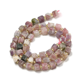Tourmaline Nuggets – Electroplated (4.5 - 6x4.5 - 6mm) - Uniq Perler - 564842