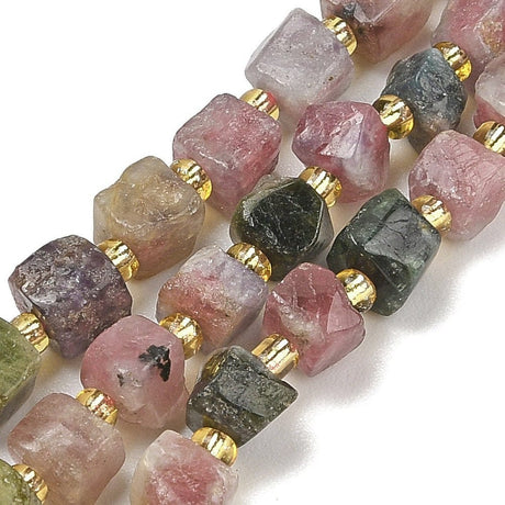 Turmalin Nuggets – Elektroplated (4,5 - 6x4,5 - 6mm) - Uniq Perler - 564842