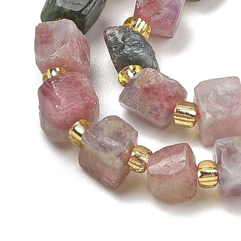 Turmalin Nuggets – Elektroplated (4,5 - 6x4,5 - 6mm) - Uniq Perler - 564842