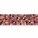 Turmalin Perler – Blommelilla, Facetterede (2mm) - Uniq Perler - 125611