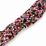 Turmalin Perler – Blommelilla, Facetterede (4mm) - Uniq Perler - 125607