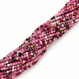 Turmalin Perler – Blommelilla, Facetteret (3mm) - Uniq Perler - 112920