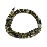 Turmalin Perler – Grøn, Facetteret Rondel (3x2mm) - Uniq Perler - 