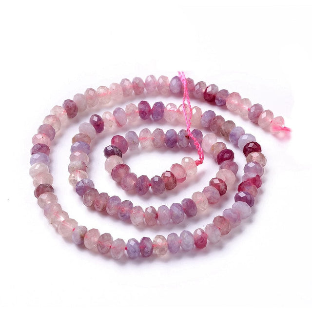 Turmalin Perler – Rondel, Facetteret (5x3,5mm) - Uniq Perler - 0001489424