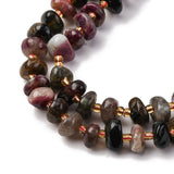 Turmalin Rondel Perler på Streng – Natursten (6x12mm) - Uniq Perler - 