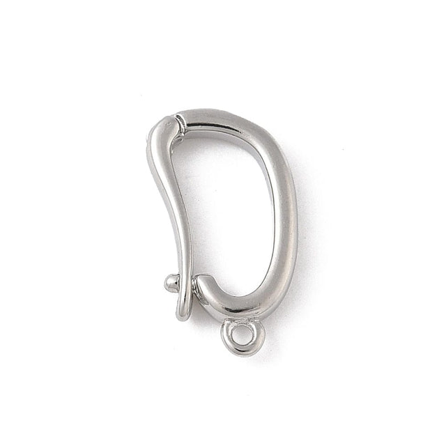 Tvist Lås - Langtidsholdbar Platin Farvet (16x9x3mm) - Uniq Perler - 115931