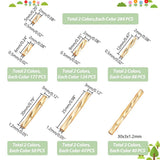 Tvistet Glas Rørperler – Mix Størrelser, Ca. 1606 Stk - Uniq Perler - 114836