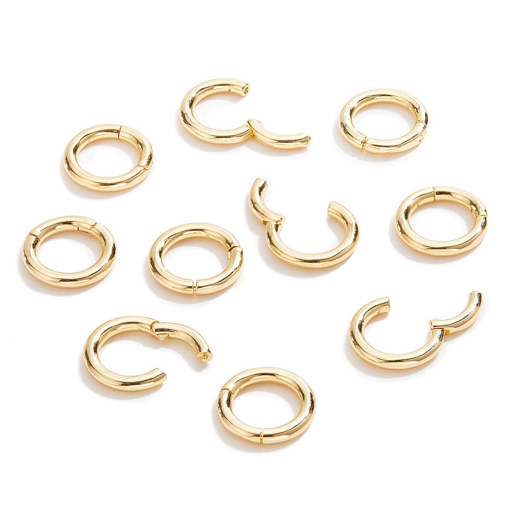 Twister Lås i Messing – 18K Forgyldt (14mm, 1 stk) - Uniq Perler - 116175