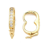 Twister Lås/Fold over Lås– Zirkonia Forgyldt (18.5mm) - Uniq Perler - 117628