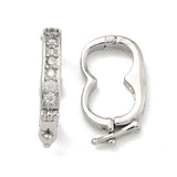 Twister Lås/Fold over Lås– Zirkonia Platinium (18.5mm) - Uniq Perler - 117626