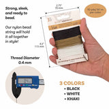 Twistet Nylon Snor – Ekstra Stærk (27,4m) - Uniq Perler - 116057