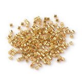 Uniq Seed Beads, Guld, (2x1,5mm, 10gr) - Uniq Perler - 1111490016