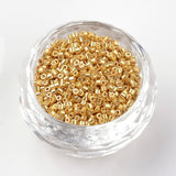 Uniq Seed Beads, Guld, (2x1,5mm, 10gr) - Uniq Perler - 1111490016