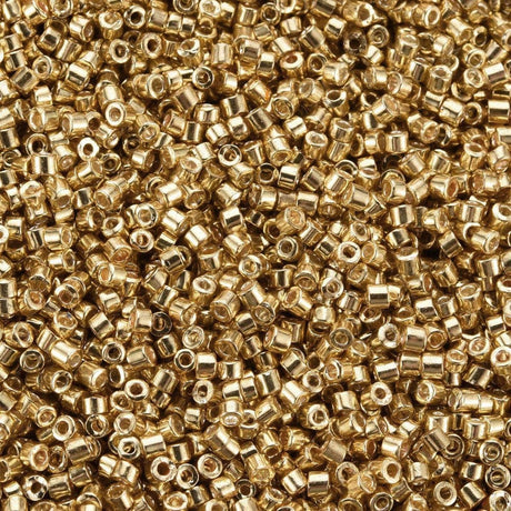 Uniq Seed Beads, Metallic Gold, 1,5x2mm, 10g - Uniq Perler - 121191