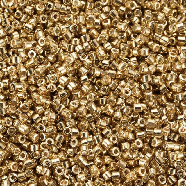 Uniq Seed Beads, Metallic Gold, 1,5x2mm, 10g - Uniq Perler - 121191