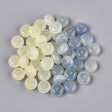 UV Farveskiftende Glasperler – Lysegul, Rondel (8x5mm) 100 stk. - Uniq Perler - 125826
