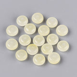 UV Farveskiftende Glasperler – Lysegul, Rondel (8x5mm) 100 stk. - Uniq Perler - 125826