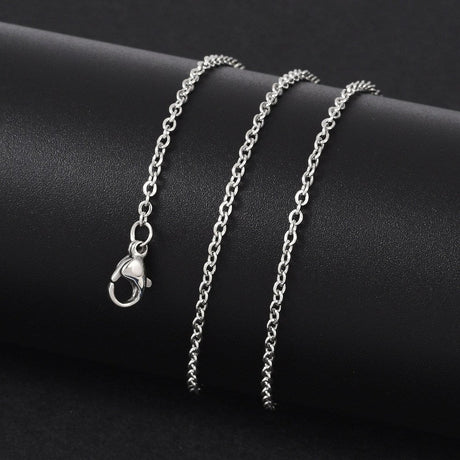 Water-resistant Anchor Necklace - Steel (50cm) - Uniq Perler - 117448