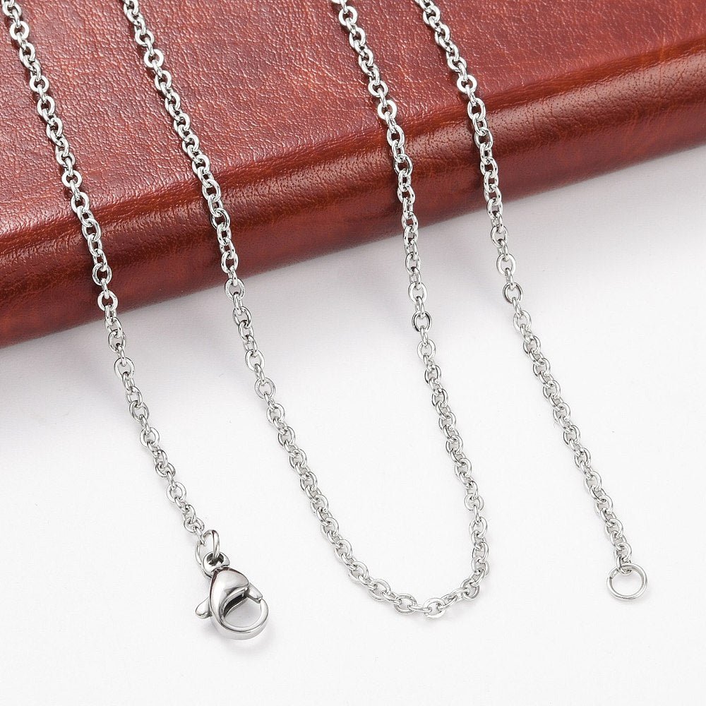 Wasserdichte Anker Halskette - Stahl (50cm) - Uniq Perler - 117448