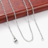 Wasserdichte Anker Halskette - Stahl (50cm) - Uniq Perler - 117448