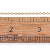 Vandfast Ankerkæde – 18K Forgyldt Stål, Oval (2.5x2x0.5mm, 10m) - Uniq Perler - 490374